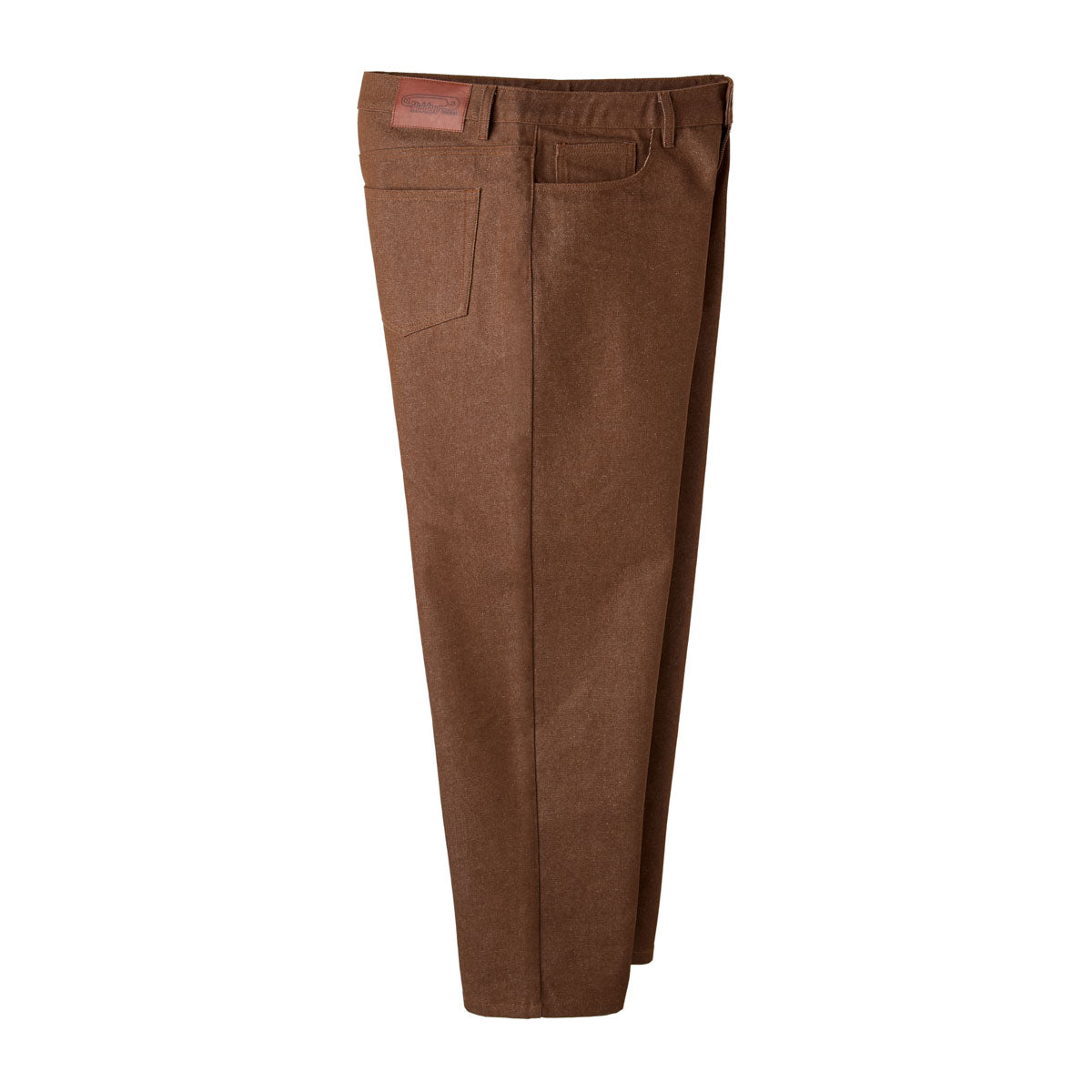 Brown Raw Baggy Denim