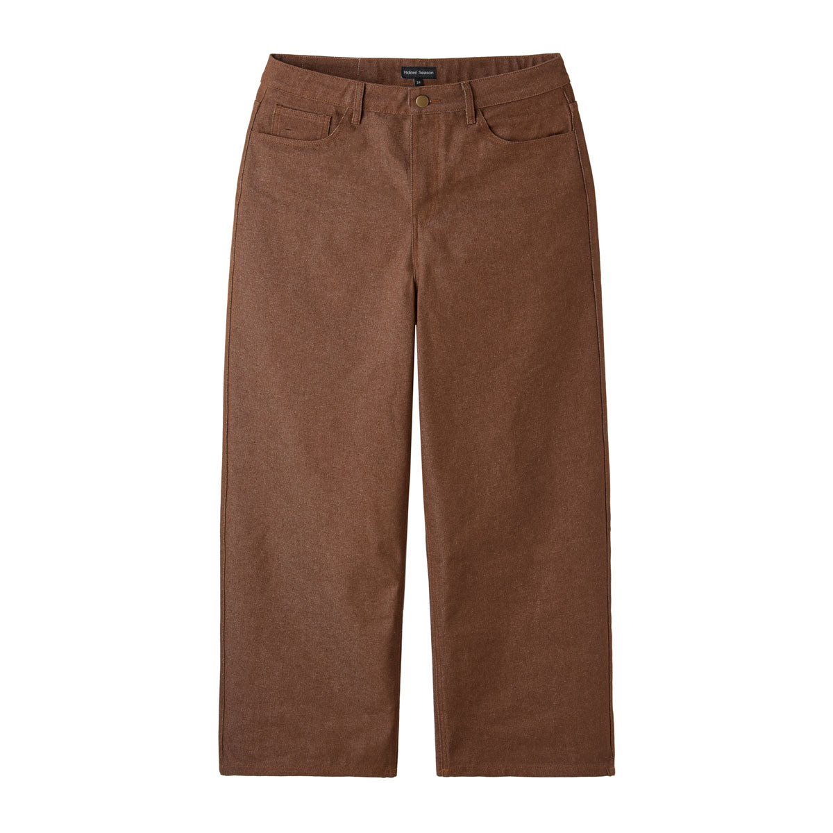 Brown Raw Baggy Denim