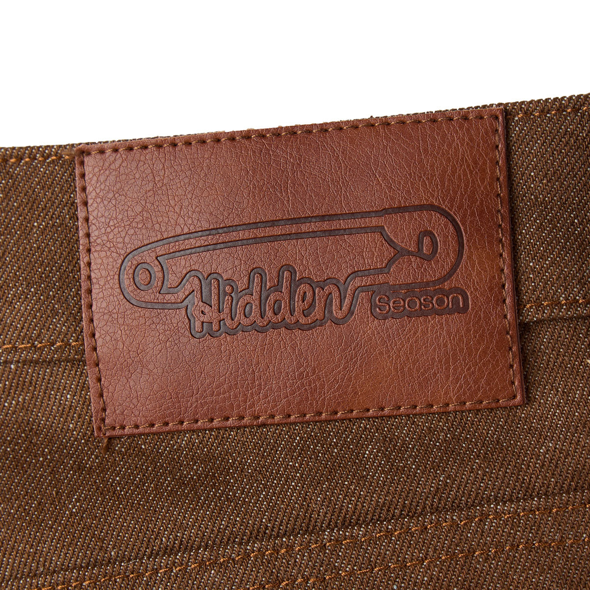Brown Raw Baggy Denim