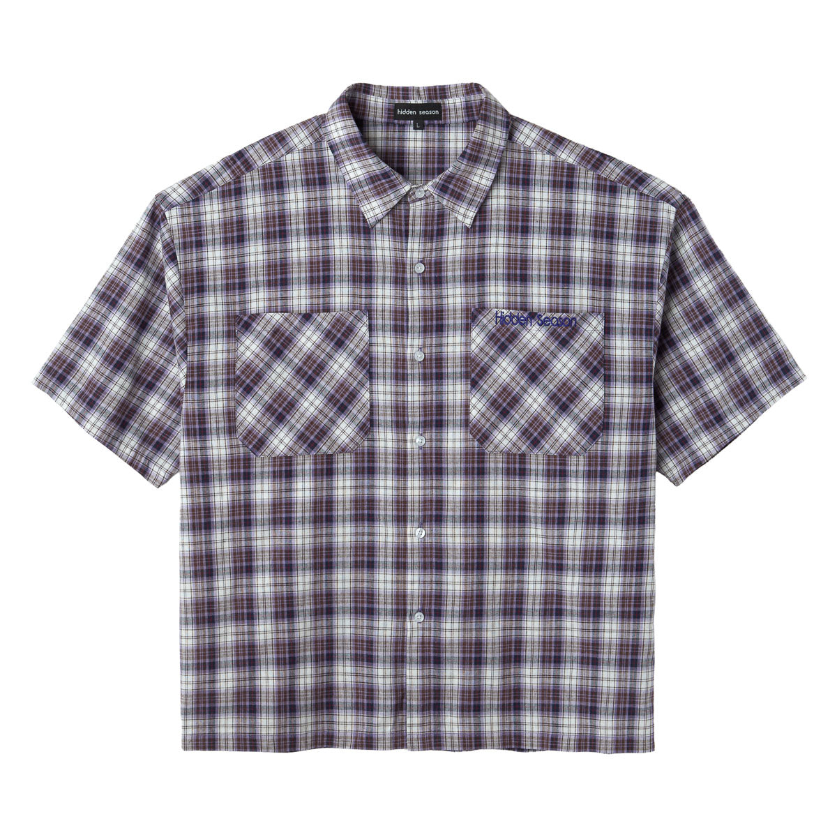 Purple Plaid Button Up