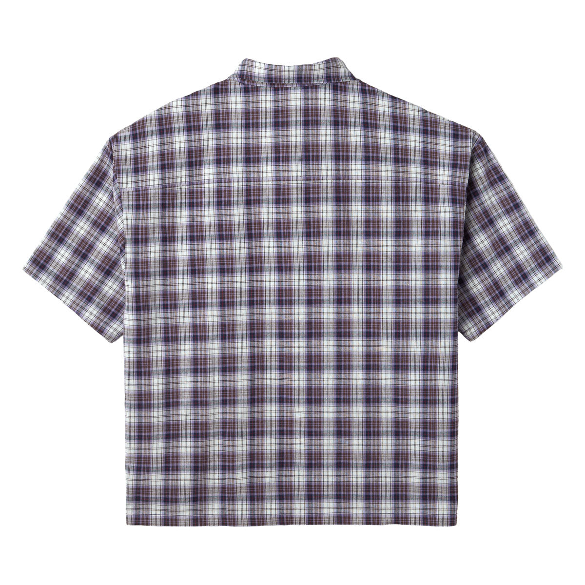 Purple Plaid Button Up
