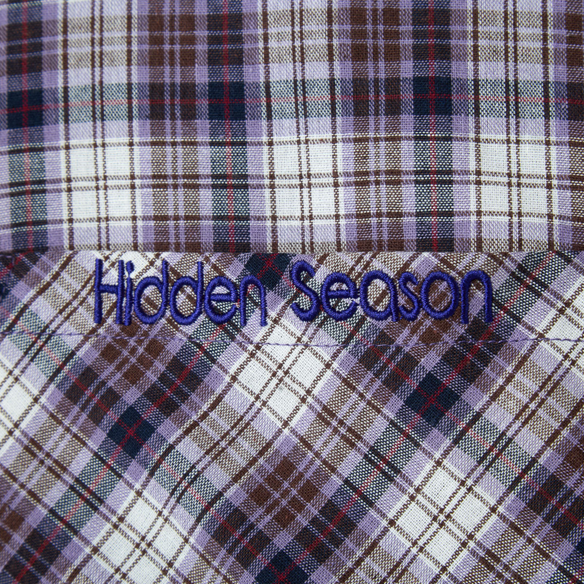Purple Plaid Button Up